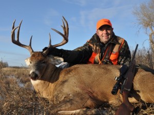 Dean Capuano on one of his Trophy Kansas Whitetail Rifle Hunts